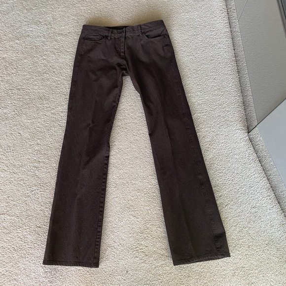 Cynthia Steffe Womens Jeans Style Pants Dark Chocolate Brown Straight Leg USA 8 - Picture 1 of 5